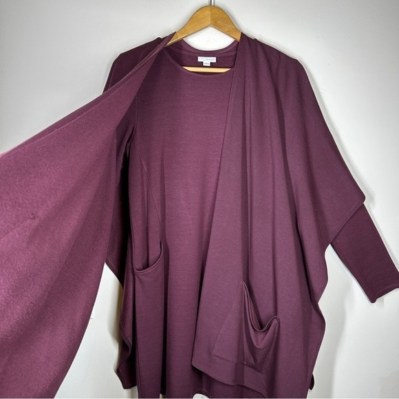 J. Jill Pure Jill Modal Knit Pocket Tunic Dress with Ruana Wrap Topper S - Picture 9 of 14